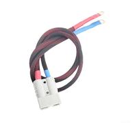 Cable de batería de bicicleta eléctrica de 50 a 8 AWG con terminales de junta tórica para motocicleta eléctrica, cable de gel de sílice, longitud de 500 mm, rojo y negro (500 mm)