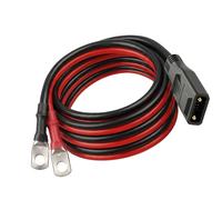 Cable de batería externo de cobre estañado con conector XT150, 0,5 m | Carcasa de conector ABS a 100 °C, conductores de cobre estañado de 8 AWG, dos terminales de batería para EcoFlow