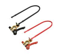 Cable de Batería para Coche | Extensión Flexible Y Resistente De 2 Piezas Para Uso Intenso - Cables De Batería | Para Camión Semi Alternador Arrancador Marino Carrito De Golf Motocicleta Y Camión