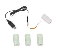 Cable de batería USB a 6 V LR14 C para 4 baterías LR14 C para juguetes, controladores, calentador de agua, antorchas, convertidores de fuente de alimentación