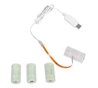 Cable de batería USB a 6 V LR14 C para 4 baterías LR14 C para juguetes, controladores, calentador de agua, antorchas, convertidores de fuente de alimentación