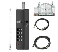 Cable de bloqueo de alambre, combinación de 4 dígitos, cadena de seguridad, diseño moderno, cerradura portátil, larga duración, maleta, gimnasio, taquilla, armario, valla, equipaje, accesorio