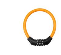 Cable de bloqueo de bicicleta de Tyenaza, contraseña reiniciable de 4 dígitos de 4 dígitos aleación de zinc PVC Portable Bike de bicicleta, para scooters skateboards (14.5x12.5cm)