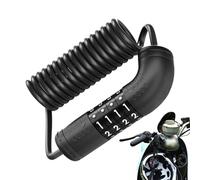 Cable de bloqueo para casco de motocicleta | Accesorio retráctil ligero antirrobo para bicicleta - Combinación de candado de cable, para desplazamientos por ciudad, montaña, viajes, al aire libre