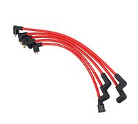 Cable de Bujía de 5 Piezas, Cables de Encendido HT de Silicona Roja de 8 Mm Cables de Bujía para Modelos MGB