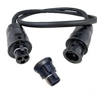 Cable de CA para sistema fotovoltaico con interfaz Betteri BC01 en el extremo y Wieland en el otro extremo, revestimiento de elastómero H07RNF, resistente al aceite y ignífugo (3 metros)