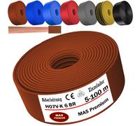 Cable de cable de 5-100 m H07V-K 6 hilos de cable único flexible