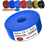 Cable de cable de 5-100 m H07V-K 6 hilos de cable único flexible