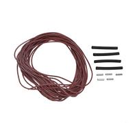 Cable de calefacción de fibra de carbono 12K 33Ω/m 25W/m Cable de calefacción eléctrico aislado de goma de silicona para sistemas de calefacción de piso interior 15m o 30m (15M)