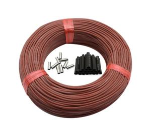 Cable de calefacción por infrarrojos for suelo radiante - Bobina de cable calefactor de carbono eléctrico de 12 K, cable de fibra de 2,0 mm, 150 W/m², aislamiento, calefacción(30m)