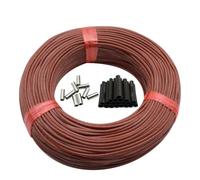 Cable de calefacción por suelo radiante infrarrojo de 12 K - Bobina de fibra de carbono eléctrica de 2,0 mm for una calefacción eficiente, potencia de 150 W/m²(40m)