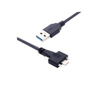 Cable de cámara Industrial Tipo C de Alta Velocidad con Doble Tornillo USB 3.1 a 3.0, Cable de Datos for visión Artificial TCU3-L000(5m)