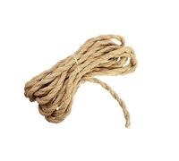 Cable de cáñamo, Telar del conector del alambre de la cuerda del cáñamo del vintage del cable flexible trenzado retro trenzado cuadrado de 0.75m m(3 Cord,5m)