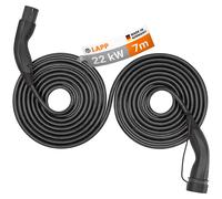 Lapp Mobility Helix Tipo 2 - Cable de Carga (22 kW, autoenrollable, 32 A, 3 Fases, Cable de Carga para Coche electrónico, Modo 3/7 m), Color Negro