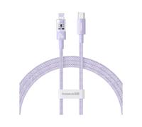 Cable de carga - BASEUS - Gem - USB-C a Lightning - 20W - 1m - Violeta