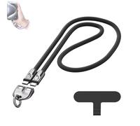 Cable de carga C a C de 240 W con diseño de pulsera portátil, cable USB-C de carga rápida de 5 A para teléfono con correa cruzada y muñequera, interfaz doble portátil y ligera (negro, 1.2m/47.2in)