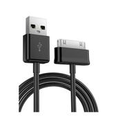 Cable de carga/cable de datos del cable USB de 30 pines, compatible con Samsung P1000/N8000/N8010 Black 1 m