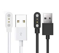 Cable de Carga Compatible con Hama Smartwatch 1,43 Pulgadas, Estación de Cargador para Hama 9000 Smartwatch (Blanco +Negro)