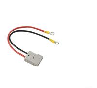 Cable de carga de batería de 50 A con conector de terminal M8, extensión de alimentación CC de 12 AWG para estilo, conector de alimentación industrial para batería de carretilla elevadora (30 cm)