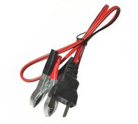 Cable de carga de batería para generador de 12 V, 1,2 m, tipo T con clips, alambre de cobre puro para generadores TG950 ET950 ETS950 ET1500 ET1800