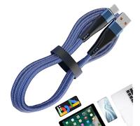 Cable de carga de coche - Cable de carga rápida USB C 10A, cable tipo C de nailon con sensor | Cable de alimentación pesado de 120 W, cargador rápido para teléfonos, tabletas,