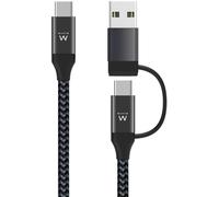 Cable de Carga Ewent EW9918 USB-C 2 em 1