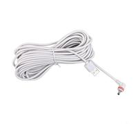 Cable de carga extendido resistente a la intemperie de 7,6 m y adaptador para Ring Spotlight Cam Plus/, para Reolink para Argus, cable TPE de ajuste seguro para suministro fiable al aire libre (25