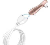 Cable de Carga magnético USB para Satisfyer Pro 2, Cargador Compatible de 1 Metro con Conector magnético, Recambio para Satisfyer Pro 2 (Blanco)