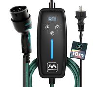 Cable de carga Masterplug EV tipo 2 con conector Schuko de 10 m