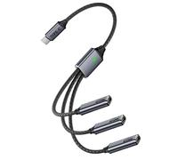Cable de carga múltiple USB - Cable USB Tipo-C multii Device Cordon, conector de teléfono móvil portátil | Cable de datos fiable para viajes diarios Adventure Vehicle Truc
