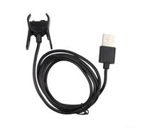 Cable de carga para Garmin Vivosmart 4 3-1M USB de repuesto - Cargador de clip ABS para Smart Band Fitness - Accesorio negro para uso en casa, viajes y oficina (para Vivosmart 3)