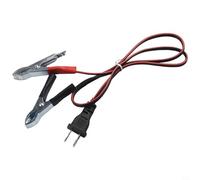 Cable de carga para generador de gas de 12 V CC, 60 cm, rojo y negro, enchufe tipo V para inversor de corriente portátil de 2000 vatios
