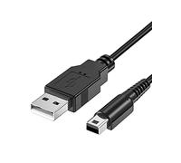 Cable de carga para Nintendo 3DS, Mellbree 1,2 m, cable de carga para Nintendo 3DS, 3DSXL, DS, DSI, 2DS, 2DS XL, 1 A, color negro