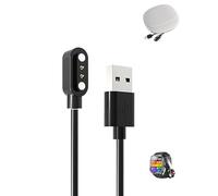 Cable de carga para reloj inteligente Blackview W60, cable de carga USB de 3.5 mm, accesorio magnético, carga rápida, baja generación de calor, ligero, duradero, bolsa de almacenamiento de silicona