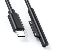 Cable de Carga PD de 1,8 m para Microsoft Surface, Compatible con Pro 3-7, Laptop, Go, y Cargadores USB-C de 45W 15V/3A, Cable Magnético para Carga Rápida