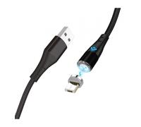 Cable de carga rapida magnetico micro usb phoenix 3a quick charge - 1 metro - transmision de datos - otg - led indicador