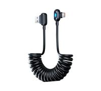 Cable de carga rápida retráctil USB C | Cable de carga rápida | Smart Device-Adaptive Charge Technology&Instant Voltage Display, Accessories for Trailer RV Truck Automotive Sedan Pickup