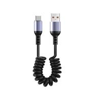 Cable de carga rápida USB C 90° 66W para iPhone, Samsung y Xiaomi