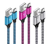Cable de carga rápida USB tipo C, 3 unidades, 3 m, 2 m, 1 m, USB C, cable de carga rápida de nailon, Huawei P50/P40/P30/P30/P30/P32. 0,LG