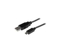 Cable de carga / sincronización USB A a Micro B slim 1 m - Cable de carga / sincronización USB A a Micro B slim 1 m - USBAUB1MBK