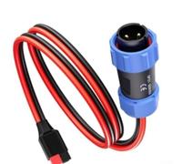 Cable de carga solar de 12 AWG, 1 m, 30 A, IP68, resistente al | Compatible con Ecoflow, Bluetti, ancla, paneles plegables, AC200MAX, EP500 Pro, generadores portátiles