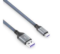 Cable de carga Sonero USB-C a USB-A - USB 2.0 Carga superrápida 5V/5A - gris/azul - 1,00m