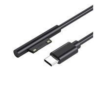 Cable de carga Surface Connect a USB-C de 1,8 m, compatible con Microsoft Surface Pro 7/6/5/4/3, Surface Laptop 1/2/3, Surface Go 1/2, funciona con cargador USB-C de 45 W 15 V3 A, ligero y duradero