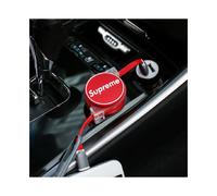 Cable de carga telescópico de extensión para cargador de teléfono Android y Apple 2 en 1 (Superme rojo)