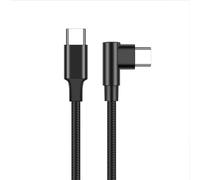 Cable De Carga Tipo C - Carga Rápida De Ángulo Recto Con Doble Extremo | Cable USB Cargador Para Teléfono - Para Laptop Ordenador Tablet Monitor Teléfono Trabajo Diario Oficina Casa Viaje A