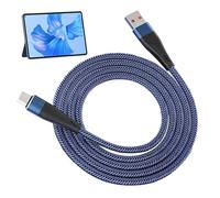 Cable de Carga Tipo C - conector telefónico , Cable de sincronización rápida | Hebra de carga resistente al calor, salida de potencia de amperios, cable de datos act