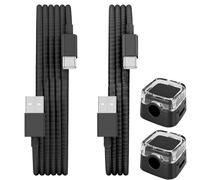 Cable de carga trenzado tipo C, paquete de 2 USB A a USB C 3.1A de carga | Cable cargador de teléfono para iPhone 18, 17, 16, 15 Pro Max, Samsung Galaxy S25, S24, S23, Switch, PS5, Huawei Pixel 9a