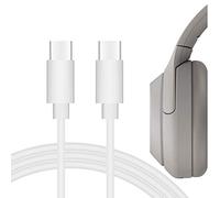 Cable de carga Type-C Geekria para auriculares, compatible con Sony WH-1000XM6/1000XM5, XB920N/XB910N, ULT WEAR, LinkBuds, INZONE Buds, cable USB-C (120 cm)