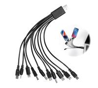 Cable de carga universal multifuncional 10 en 1 para teléfono móvil, multifunción, para muchos adaptadores, compatible con Samsung LG, Huawei, Zte y Sony Ericsson, Nokia Psp, cables de carga USB