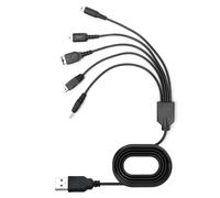 Cable de carga USB 5 en 1, compatible con consola Nintendo 3DS, New 3DS, 3DS XL, 2DS, DSi, DS Lite, PSP 1000 2000 3000, Wii U, GBA SP, cargador 3DS, cargador PSP, Nintendo DS